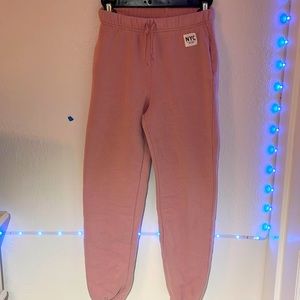 H&M pink sweat pants size 14
